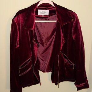 Velvet Burgundy Jacket
